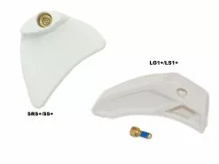 E-thirteen E Thirteen Plaques D'usure Supérieures Pour Guide Chaine Blanc