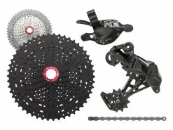 Sram Mini Groupe NX 1x11v Avec Cassette Sunrace MX8 Noir