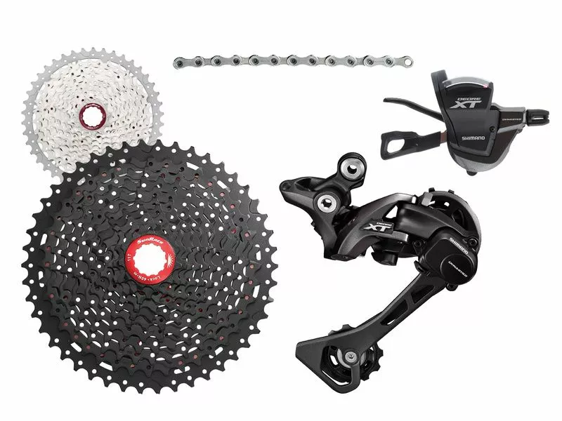 Shimano Mini Groupe XT M8000 1x11v Avec Cassette Sunrace MX8 2022 1 Shimano Mini Groupe XT M8000 1x11v Avec Cassette Sunrace MX8 2022